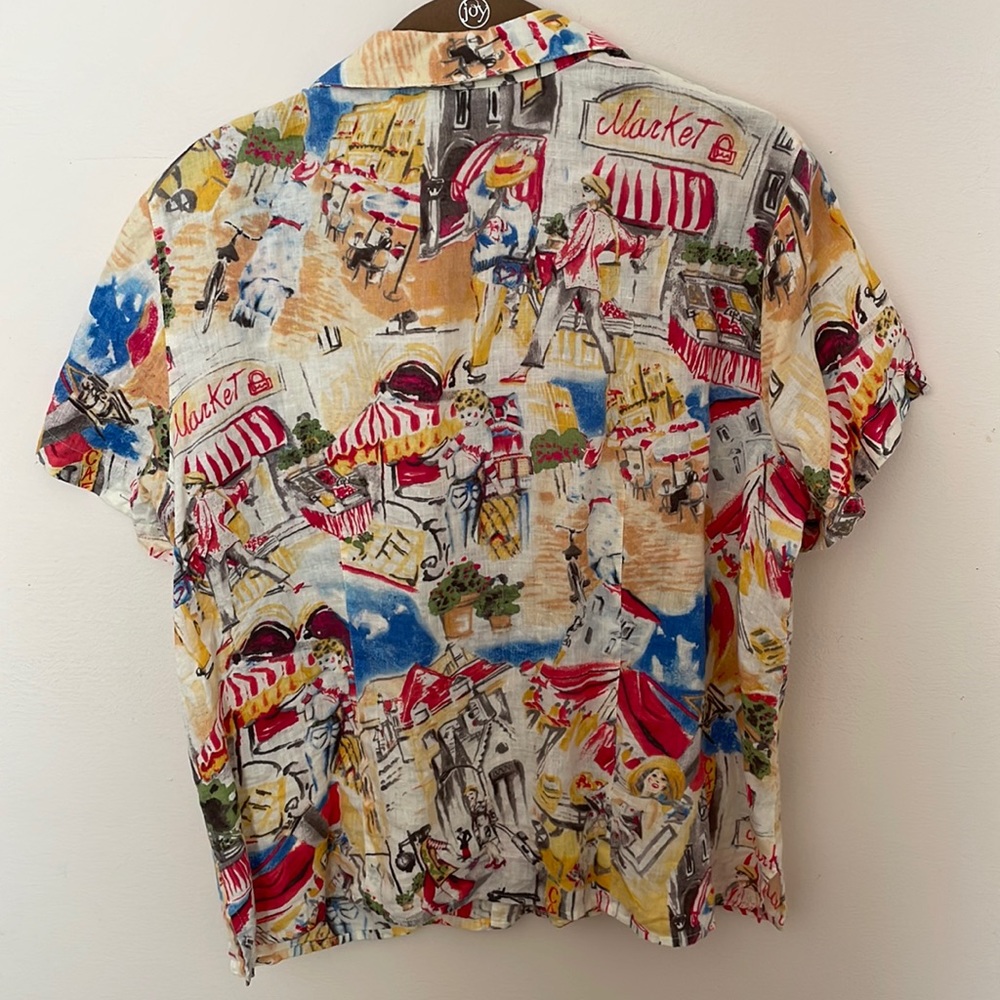 Liz Claiborne Market Theme Button Down - Picture 2 of 4